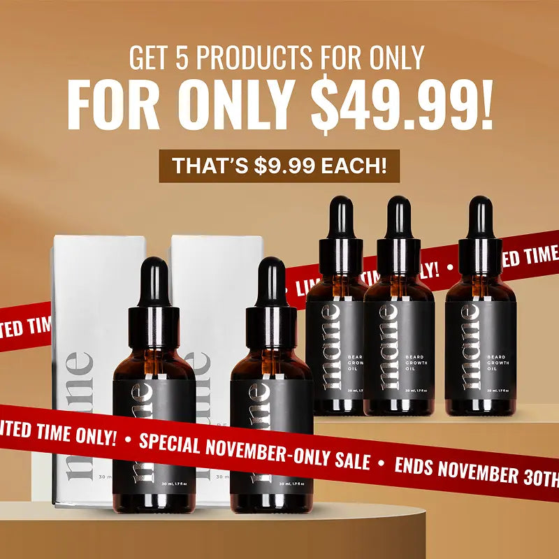 Beard Growth Oil - 5X Value Pack